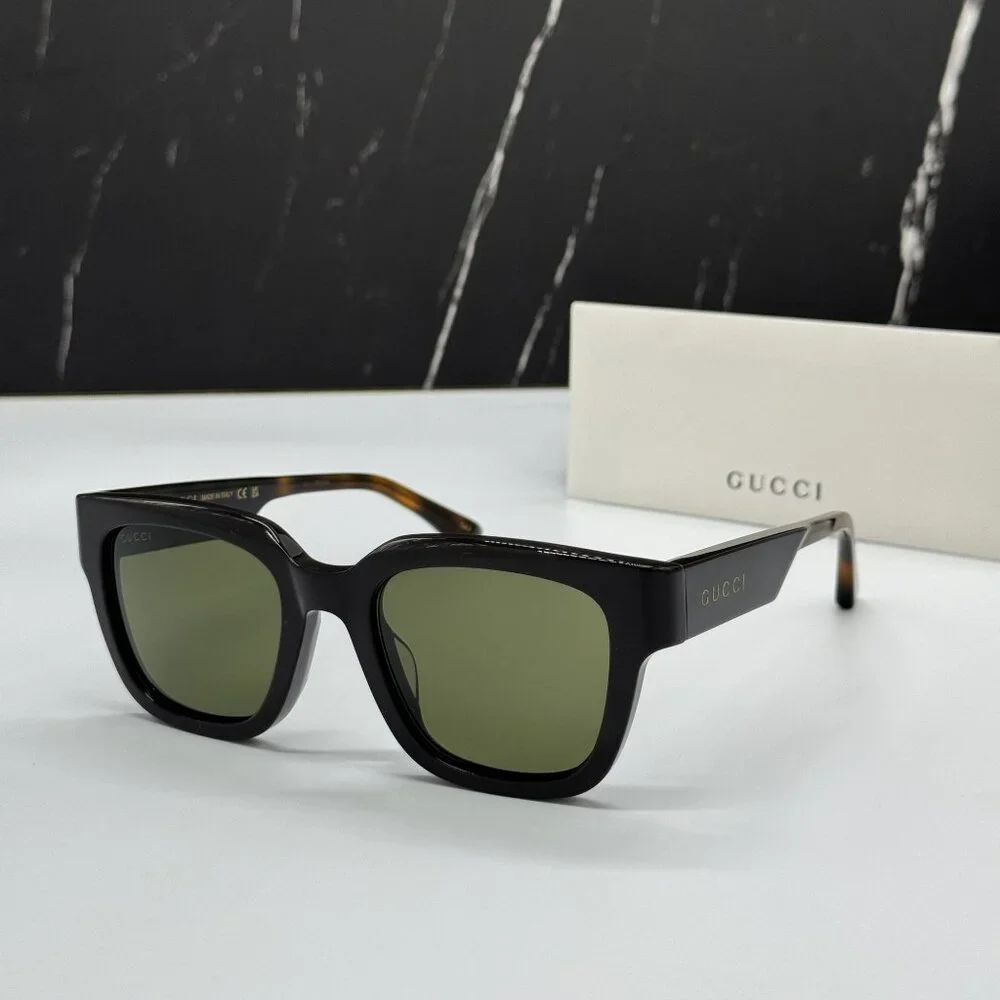 NEW GUCCI BLACK HAVANA UNISEX SUNGLASSES GUCCI GG1670SK 003